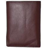 Leather Tri-fold RIFD Wallet with ID Window Pocket