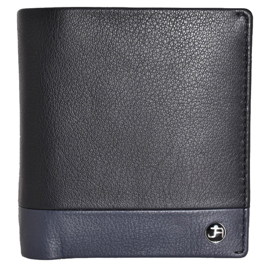 Leather Bi-fold Rifd Wallet with ID Window Pocket 2