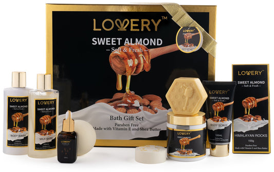 Sweet Almond Beauty And Personal Care Set For Women - 10 Pieces