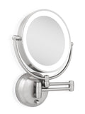 Lighted Wall Mounted Makeup Mirror Double Sided 10x/1x