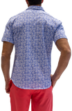 Floral Knit Short Sleeve Shirt