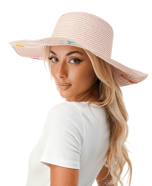 Embroidered Floppy Hat
