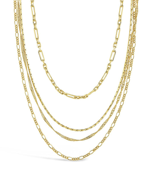 Layered Necklace with Four Chains