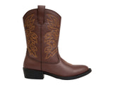 Unisex Ranch Pull On Western Cowboy Fashion Comfort Boot Black