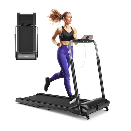 3 Horsepower Folding Treadmill Compact Walking Jogging Machine with Touch Screen APP Control