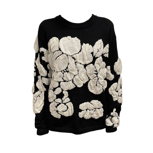 Emilia Abstract 3D Puff Sweater