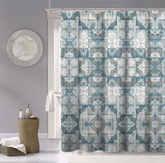 Tile Shower Curtain