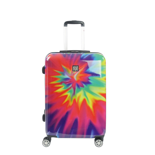 Tie-dye Swirl 24" Spinner Rolling Luggage