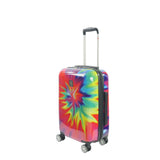 Tie-dye Swirl 20" Expandable Spinner Rolling Luggage