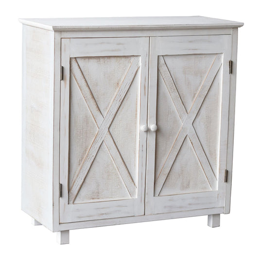 Vintage Country Style Barn Door Cabinet