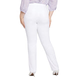 Marilyn Straight Jean in Optic White - Plus
