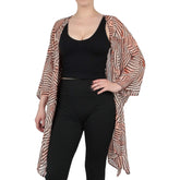 Chiffon Organized Sheer With Slits Cardigan