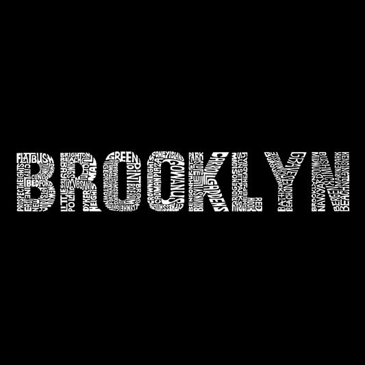 Word Art Crewneck Sweatshirt - Brooklyn Neighborhoods 1