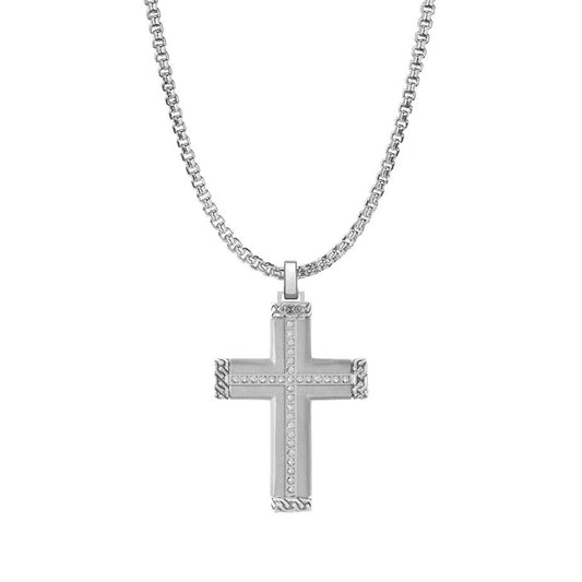 American Exchange Cross Chain Necklace