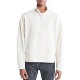 Long Sleeves Relaxed Standard Funnel neck Quarter Zip Sweatshirt