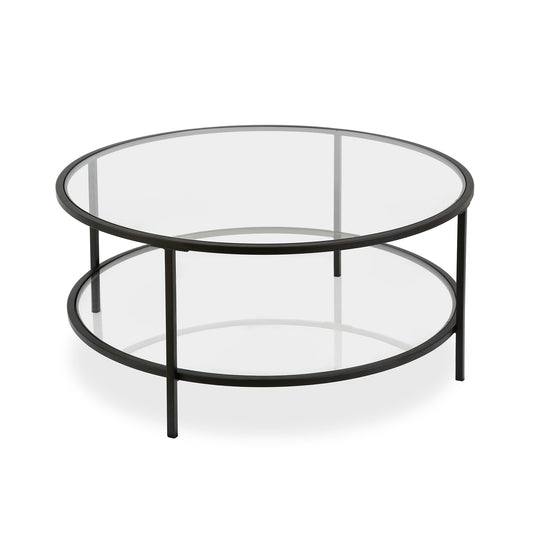 Padmore 36'' Wide Coffee Table with Glass Top