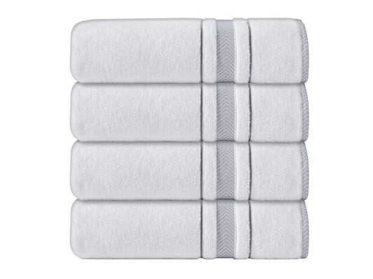 Enchasoft Turkish Cotton 4 Piece Bath Towel Set
