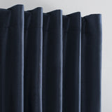 Evelina Faux Dupioni Silk Thermal Extreme 100% Blackout Back Tab Curtain Panel