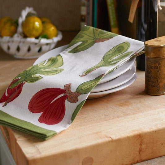 Fig Red/Green Tea Towels Set of 3