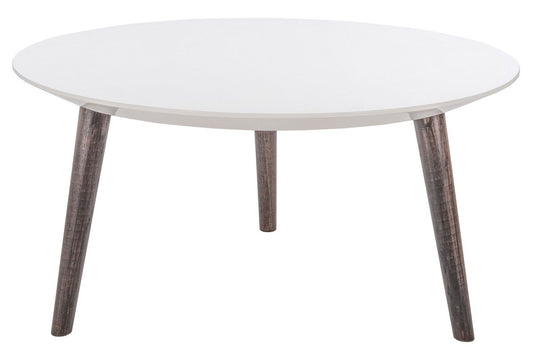 Josiah Mid-Century Round Lacquer Accent Table