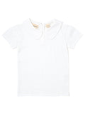 Short Sleeved Peter Pan Collar T-Shirt