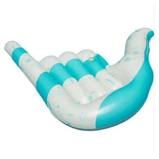 Inflatable Swimming Pool White and Blue Hang Loose 2 Lounger Ages 7 and Up 8"