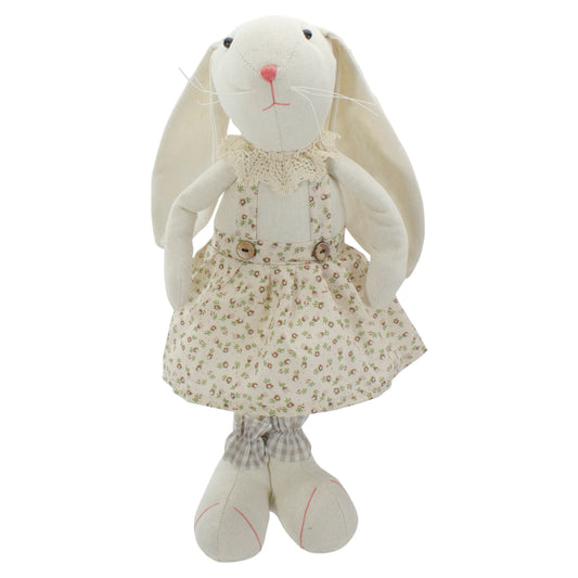 Standing Girl Easter Bunny Spring Figure, 14.5"