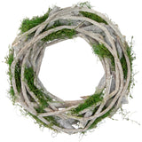 Twig & Moss Faux Spring Wreath 8"