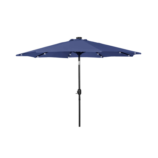 9 ft Outdoor Patio Solar LED Market Table Umbrella