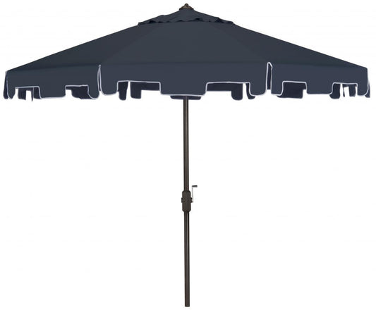 Zimmerman UV Resistant Crank Market Push Button Tilt Umbrella With Flap