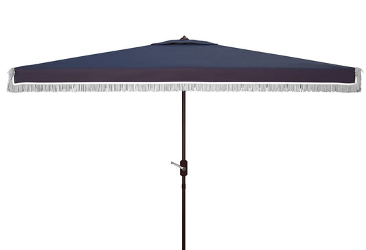 Milan Fringe Rectangle Crank Umbrella