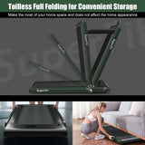 2.25 Horsepower 2 in 1 Folding Treadmill with  APP Speaker Remote Control