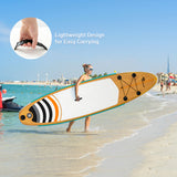 11' Inflatable Stand Up Paddle Surfboard With Bag Aluminum Paddle Pump