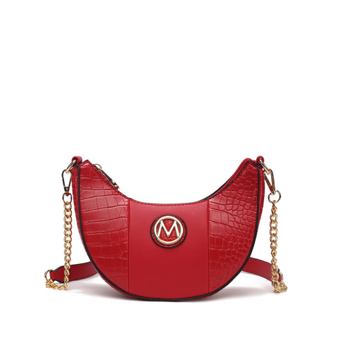 Amira Embossed Crossbody Bag