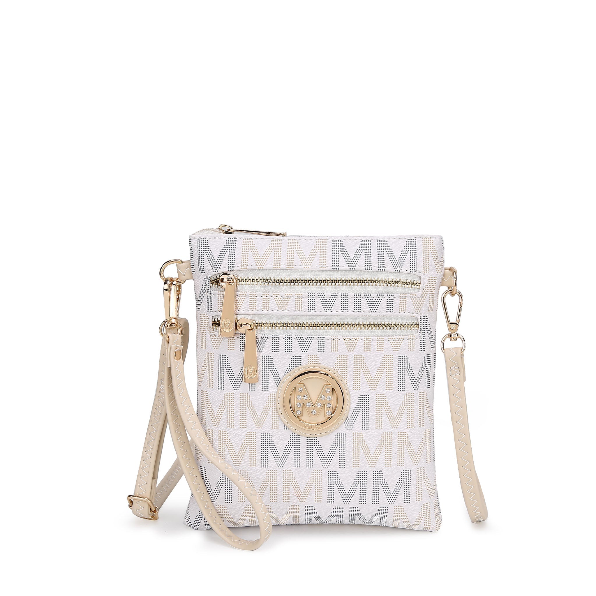  MKF Collection Gaia Milan Signature Crossbody Bag - Red - Bonton
