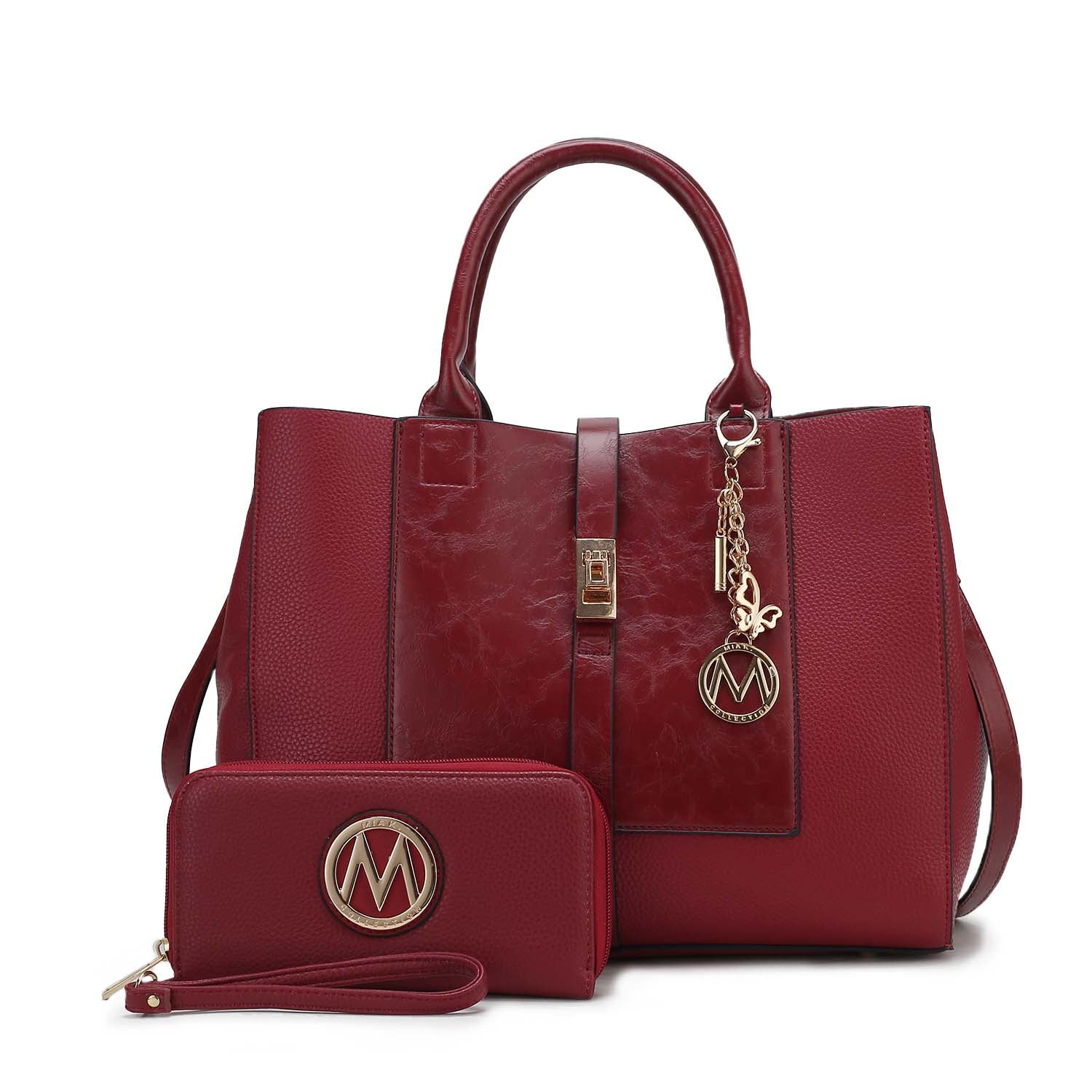  MKF Collection Yola Shoulder Bag and Wallet Set - Black - Bonton