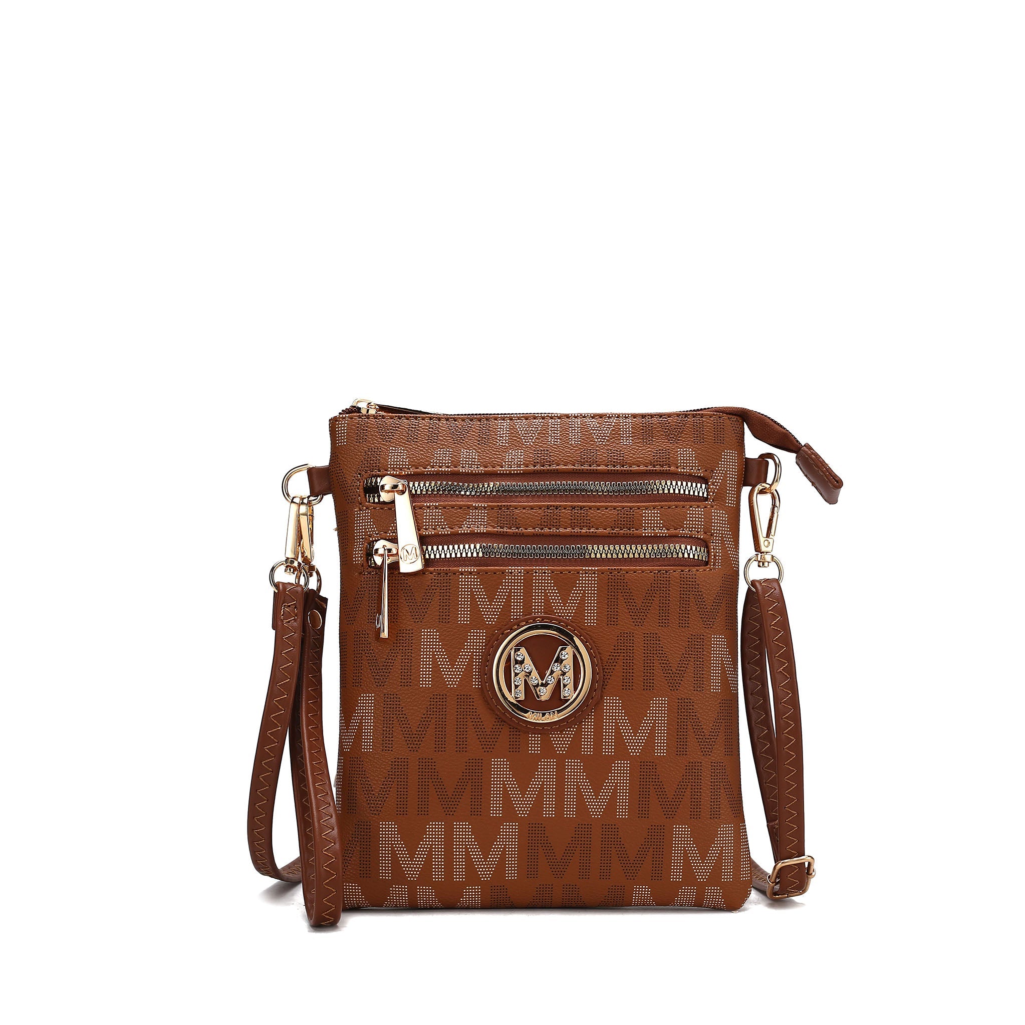  MKF Collection Gaia Milan Signature Crossbody Bag - Red - Bonton