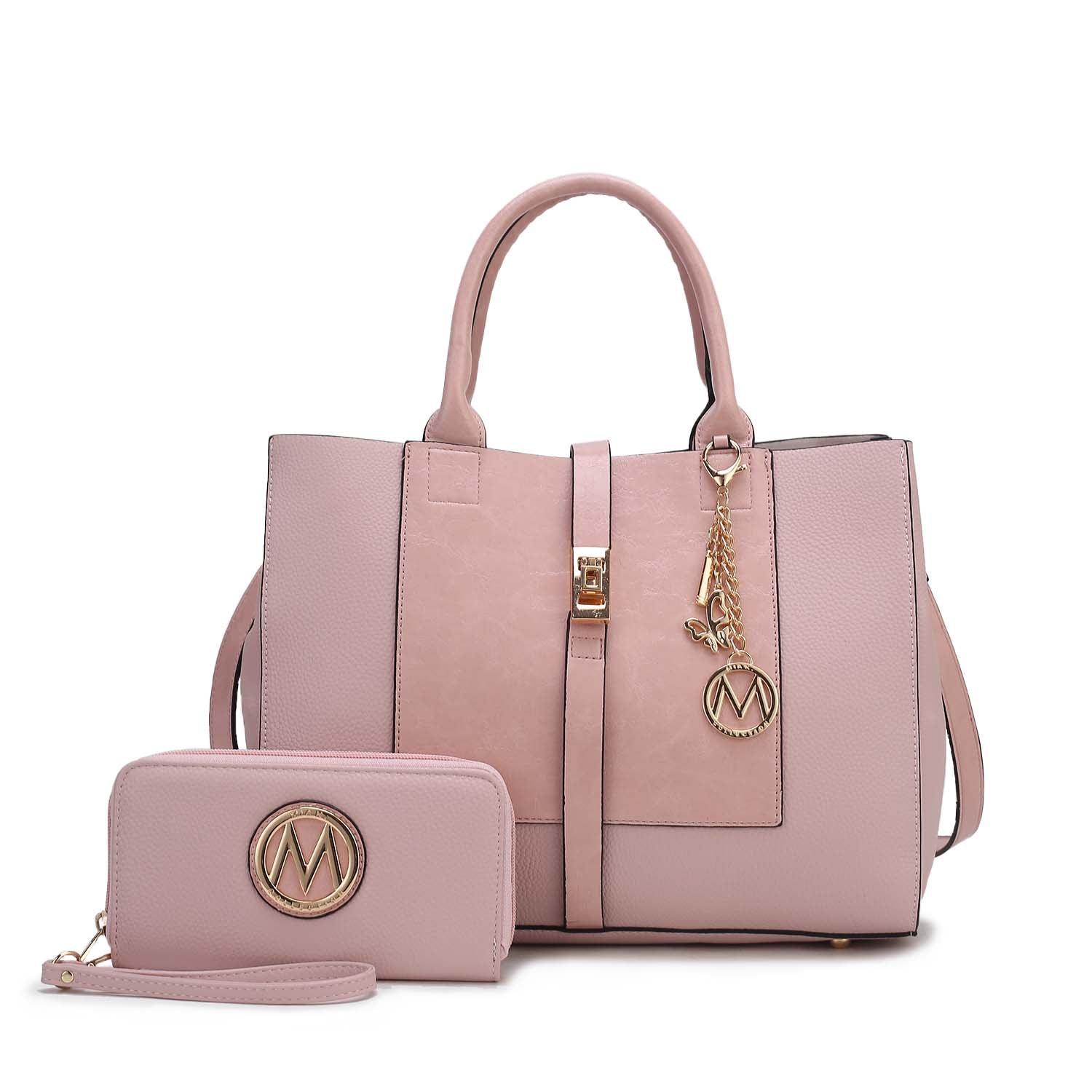  MKF Collection Yola Shoulder Bag and Wallet Set - Black - Bonton