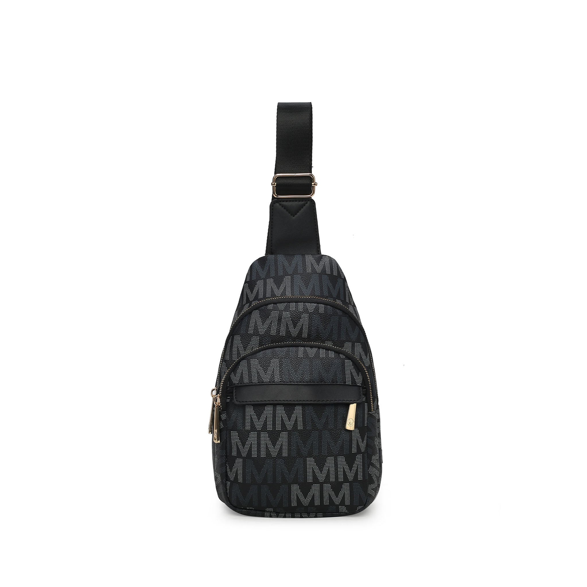  MKF Collection Helaena Signature Sling Bag - Black - Bonton