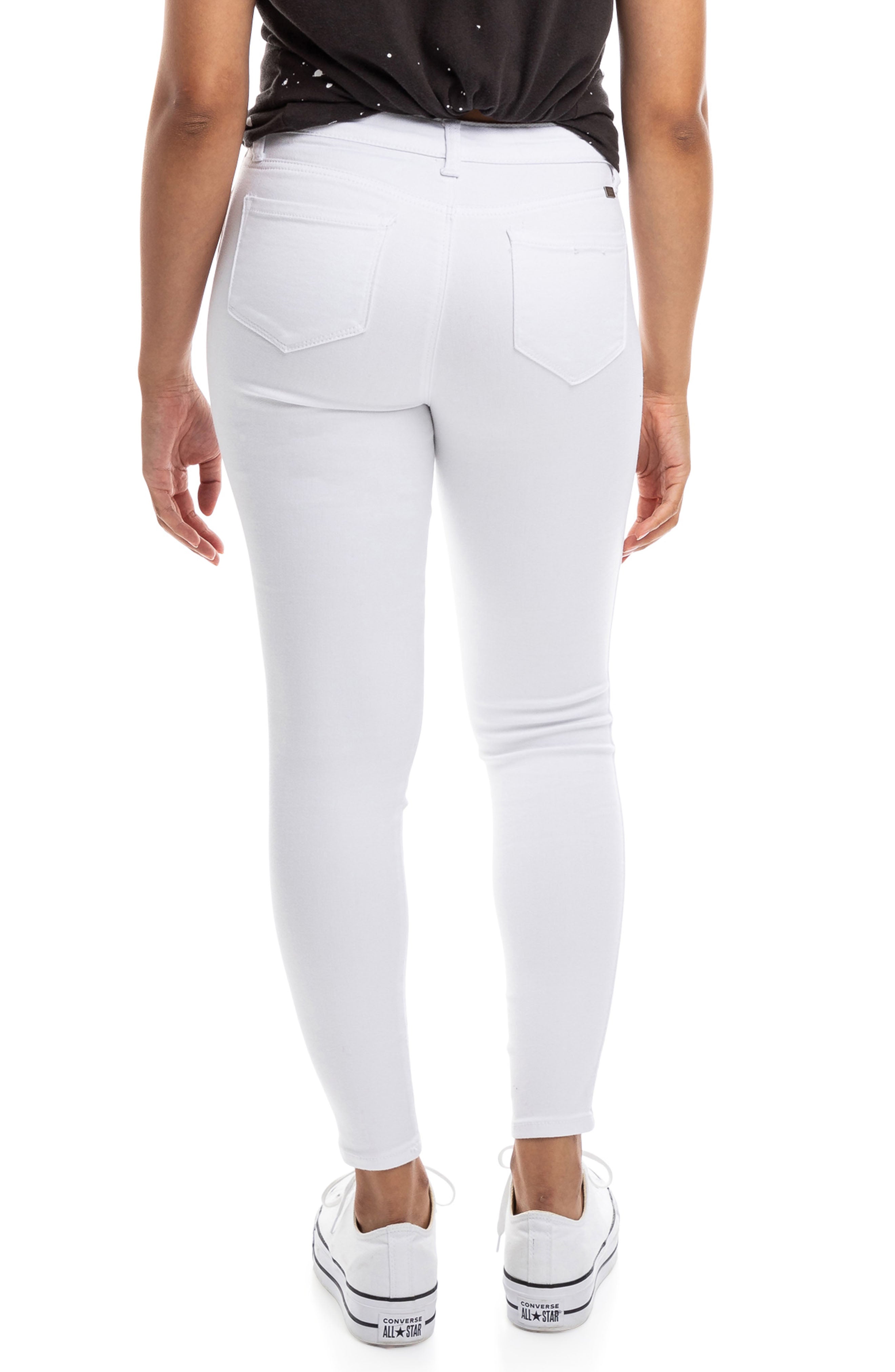  Butter High Rise Ankle Skinny 28 - White - Bonton