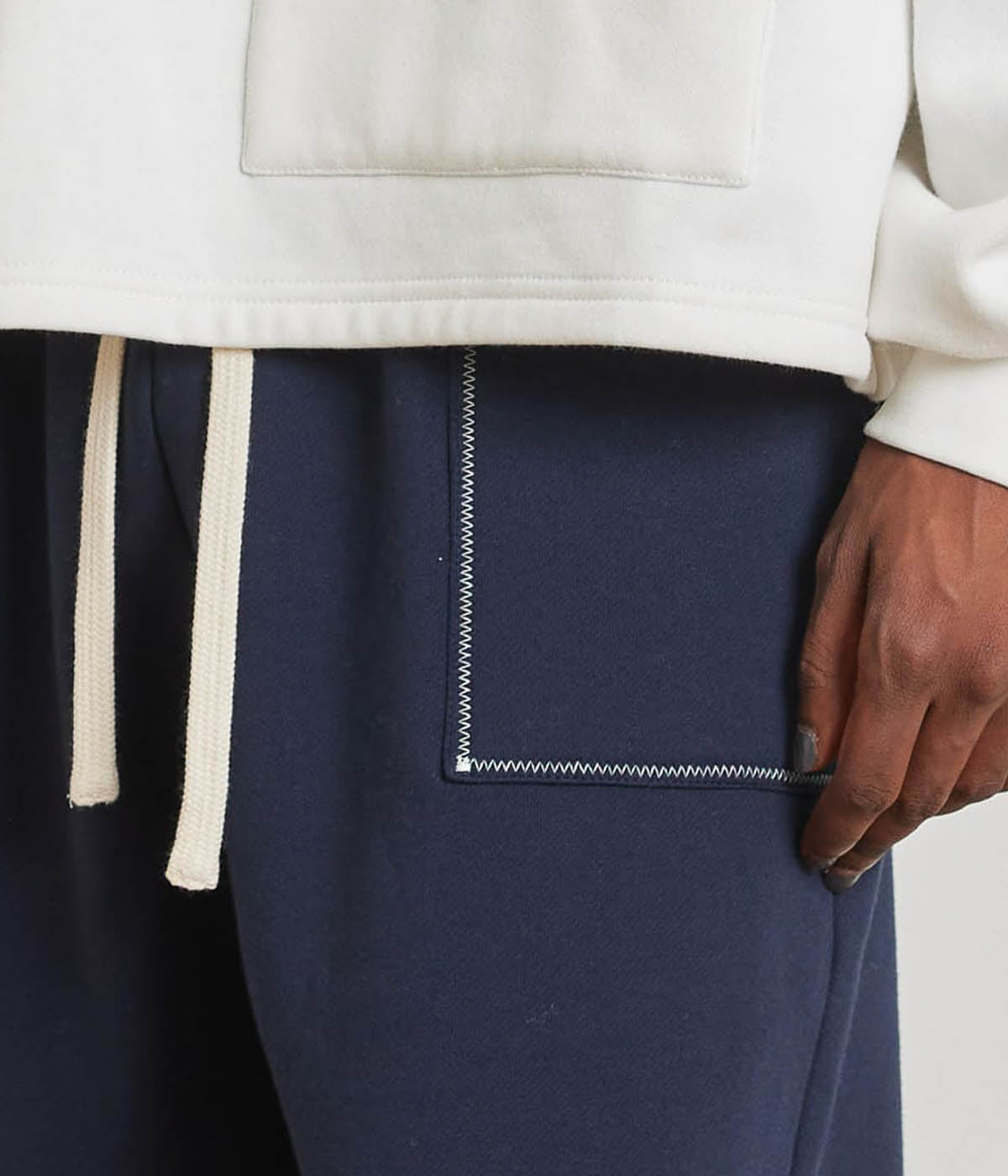  Krost x Nautica Zig Zag Sweats - Dark Sapphire - Bonton