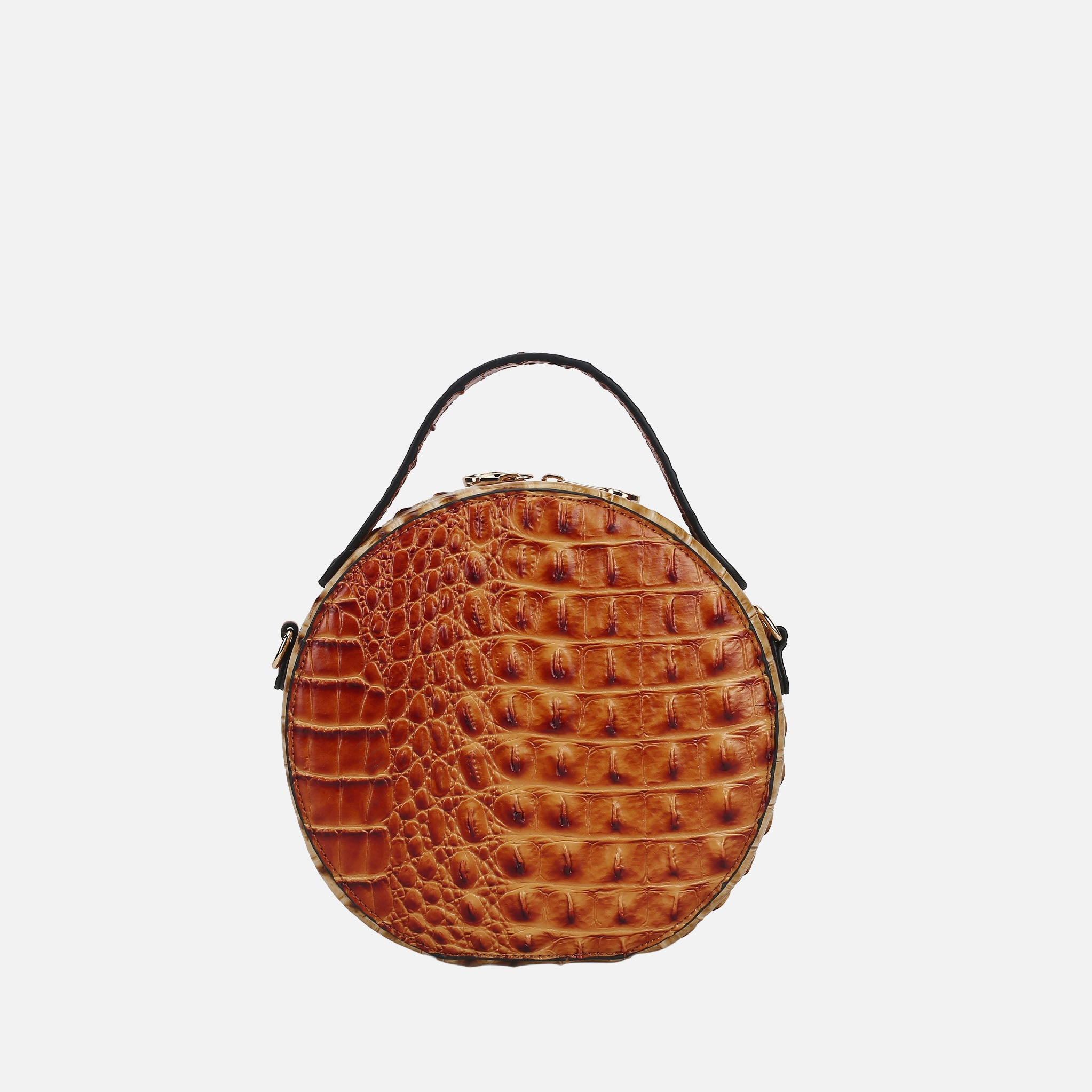  MKF Collection Ynnari Croc Round Crossbody Bag - Croco Black - Bonton
