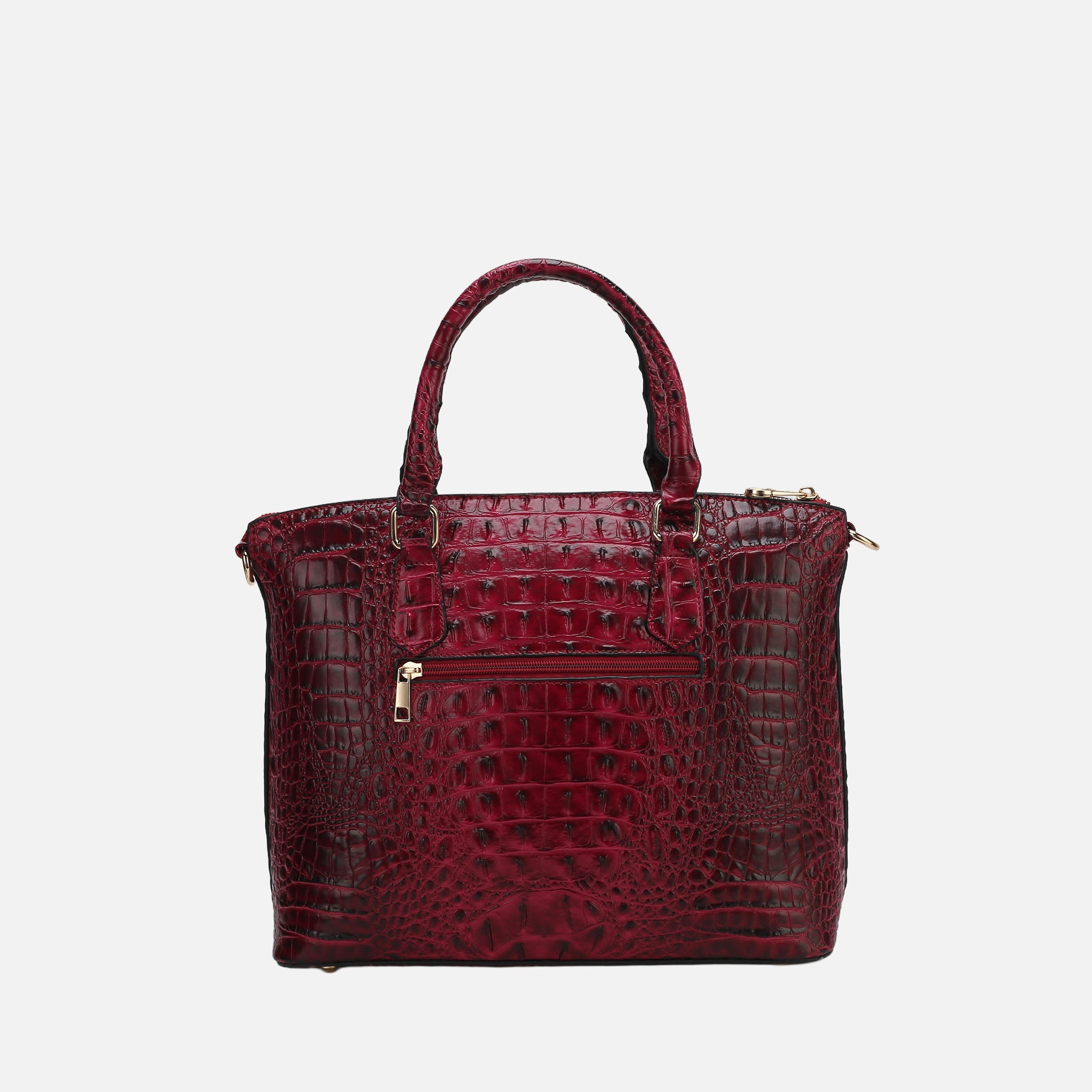  MKF Collection Liora Croc Embossed Tote Bag and Set - Croco Black - Bonton