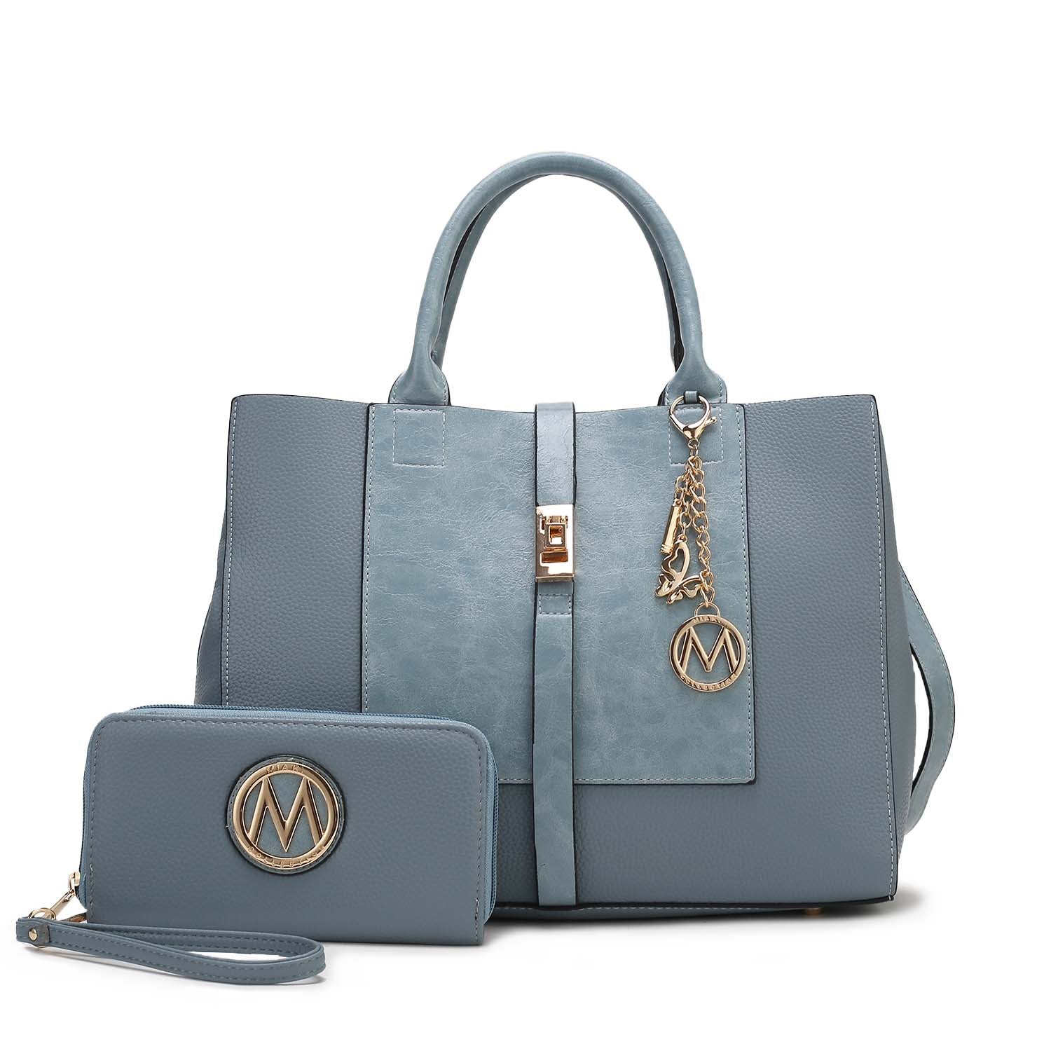 MKF Collection Yola Shoulder Bag and Wallet Set - Black - Bonton
