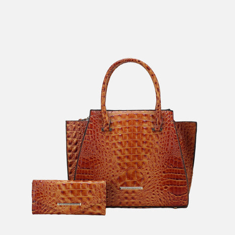 Viridiana Croc Tote Bag and Set
