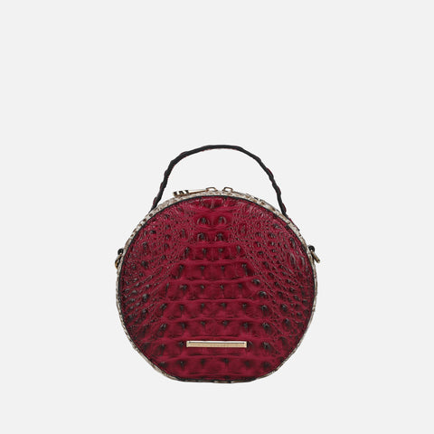 Ynnari Croc Round Crossbody Bag