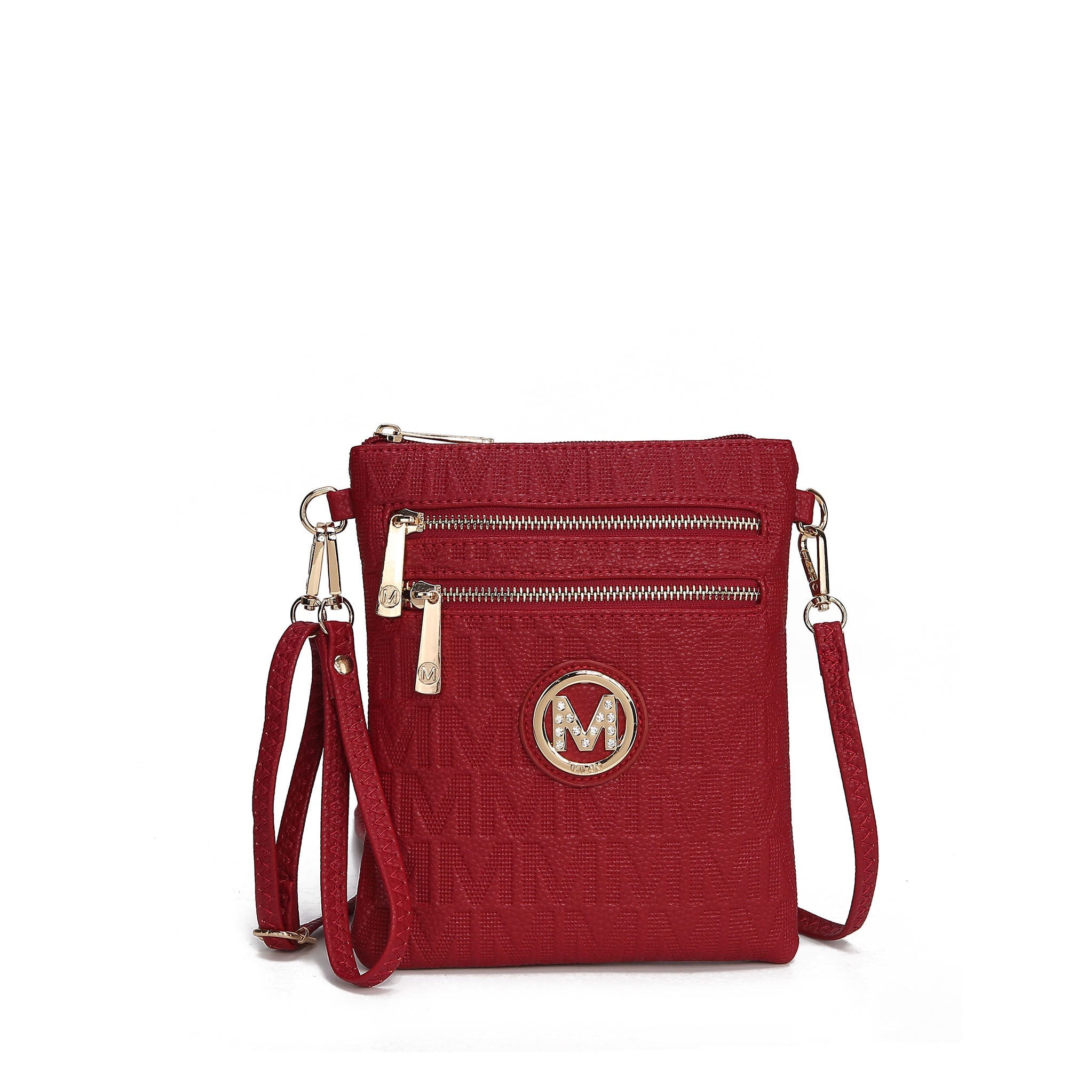  MKF Collection Andrea Signature Crossbody Bag - Red - Bonton