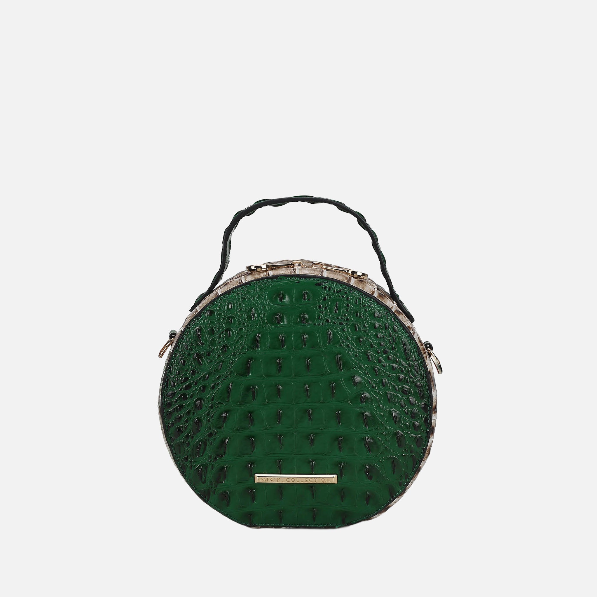  MKF Collection Ynnari Croc Round Crossbody Bag - Croco Black - Bonton
