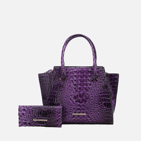 Viridiana Croc Tote Bag and Set