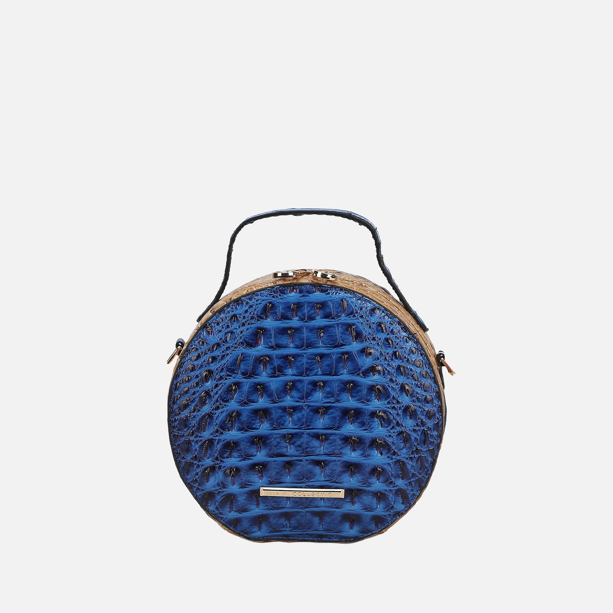  MKF Collection Ynnari Croc Round Crossbody Bag - Croco Black - Bonton